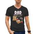 Dad Birthday Crew Pizza Theme Birthday Pizza Lover Party Men's V-Neck T-Shirt