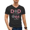 Dad Of The Birthday For Girl Winter Onederland 1st Birthday Men's V-Neck T-Shirt Dad Of The Birthday For Girl Winter Onederland 1st Birthday Men's V-Neck T-Shirt