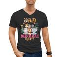 Dad Of The Birthday Girl Zoo Theme Animal Party Safari Cool Men's V-Neck T-Shirt