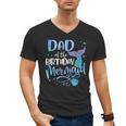 Dad Of The Birthday Mermaid Family Matching Father Dad Papa Men's V-Neck T-Shirt