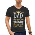 Dad Of The Birthday Princess Shirt Daddy Men Birthday Party Men's V-Neck T-Shirt