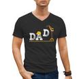 Dad Construction Excavator Family Matching Bday Party Men's V-Neck T-Shirt