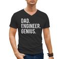 Dad Engineer Genius Cute Engineering Father Men's V-Neck T-Shirt
