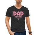 Dad Est 2026 Logo Daddy 2026 Soon To Be New Father 2026 Men's V-Neck T-Shirt