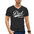 Dad Established 2014 Father's Day Men's V-Neck T-Shirt