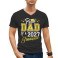 Dad Graduation Senior 2027 Proud Dad Of a 2027 Graduate Men's V-Neck T-Shirt