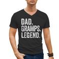 Dad Gramps Legend Vintage Distressed Bold Gramps Graphic Men's V-Neck T-Shirt