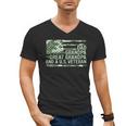 Dad Grandpa Great Grandpa Veteran Fathers Day Great Grandpa Men's V-Neck T-Shirt