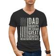Dad Grandpa Veteran Great Grandpa Men's V-Neck T-Shirt