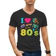 Dad I Love The 80's Retro 80s Nostalgia For Dad Men's V-Neck T-Shirt