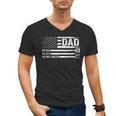 Dad The Man The Myth The Grill Master USA Flag Father's Day Men's V-Neck T-Shirt
