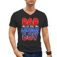 Dad And Mom Birthday Boy Spider Family Matching Men's V-Neck T-Shirt