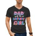 Dad And Mom Of The Birthday Girl Party Decor Family Matching Men's V-Neck T-Shirt
