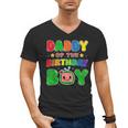 Dad And Mom Daddy Of The Birthday Boy Tee Melon Family Party Men's V-Neck T-Shirt