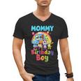 Dad And Mom Mommy Of The Birthday Boy Family Party Decor Men's V-Neck T-Shirt