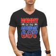 Dad And Mom Mommy Birthday Boy Spider Family Matching Men's V-Neck T-Shirt