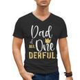 Dad Of Mr Onederful 1st Birthday First One-Derful Matching Men's V-Neck T-Shirt Dad Of Mr Onederful 1st Birthday First One-Derful Matching Men's V-Neck T-Shirt