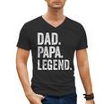 Dad Papa Legend Vintage Distressed Bold Papa Graphic Men's V-Neck T-Shirt Dad Papa Legend Vintage Distressed Bold Papa Graphic Men's V-Neck T-Shirt