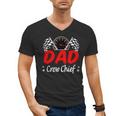 Dad Pit Crew Chief Racing Birthday Childs Party Fun Men's V-Neck T-Shirt