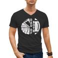 Dad Of Both Proud Football And Cheer Dad Men's V-Neck T-Shirt