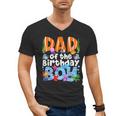 Dad Under Sea Birthday Party Boys Ocean Sea Animals Themed Men's V-Neck T-Shirt