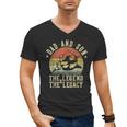 Dad And Son The Legend And The Legacy Dad Men's V-Neck T-Shirt