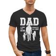 Dad Sons First Hero Daughter Love For Father's Day Men's V-Neck T-Shirt