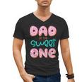 Dad Of Sweet One First Birthday Matching Family Donut Theme Men's V-Neck T-Shirt Dad Of Sweet One First Birthday Matching Family Donut Theme Men's V-Neck T-Shirt