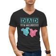 Dad Of Twins Family Daddy Fathers Day Future Parents Men's V-Neck T-Shirt