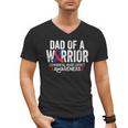 Dad Of a Warrior CHD Congenital Heart Defect Awareness CHD Men's V-Neck T-Shirt Dad Of a Warrior CHD Congenital Heart Defect Awareness CHD Men's V-Neck T-Shirt