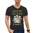 Dad Of The Wild One 1st Birthday Safari Family Matching Men's V-Neck T-Shirt