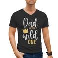 Dad Of The Wild One Shirt 1st Birthday First Thing Daddy Tee Men's V-Neck T-Shirt