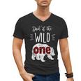 Dad Of The Wild One Shirt Bear Lumberjack 1st Birthday Tee Men's V-Neck T-Shirt