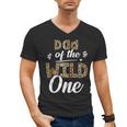 Dad Of The Wild One Zoo Themed 1st Birthday Party Men's V-Neck T-Shirt