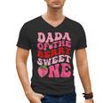 Dada Of The Berry Sweet One Strawberry First Birthday Men's V-Neck T-Shirt