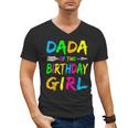 Dada Of The Birthday Girl Retro 80's Party Shirt Men's V-Neck T-Shirt