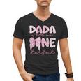 Dada Of Little Miss Onederful First Birthday Girl Bow Men's V-Neck T-Shirt Dada Of Little Miss Onederful First Birthday Girl Bow Men's V-Neck T-Shirt