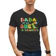 Dada Of The One-A-Saurus 1st Birthday Boy Dinosaur Family Men's V-Neck T-Shirt