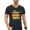 Daddy Of The Birthday Astronaut Boy Outer Space Theme Party Men's V-Neck T-Shirt
