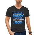 Daddy Of The Birthday Boy Matching Family Father Men's V-Neck T-Shirt Daddy Of The Birthday Boy Matching Family Father Men's V-Neck T-Shirt