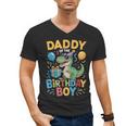 Daddy Of The Birthday Party Outfit Dinosaur Squad Dad Men's V-Neck T-Shirt