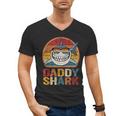 Daddy Shark Retro Shark Shirt Pajamas For Dad Dad Men's V-Neck T-Shirt Daddy Shark Retro Shark Shirt Pajamas For Dad Dad Men's V-Neck T-Shirt