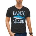 Daddy SharkShirt Fathers Day Family Matching Dad Men's V-Neck T-Shirt