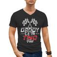 Daddy Of The Two Fast Second Birthday Racing Car Family Men's V-Neck T-Shirt