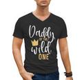 Daddy Of The Wild One Shirt 1st Birthday First Thing Dad Tee Men's V-Neck T-Shirt