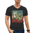 Daddysaurus Father's Day Best Dad T-Rex Papa Men's V-Neck T-Shirt