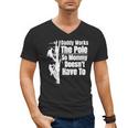 Dads Electrical Lineman Gear Husband & Lineman Wife Men's V-Neck T-Shirt