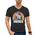 Dadzilla The Rad Dad Kaiju Vibes Men's V-Neck T-Shirt