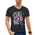 In My Daughter Era Dad Life Soft Pastel Pride Theme Men's V-Neck T-Shirt
