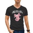 Most Days I Just Wanna Be An Axolotl Salamander Introvert Men's V-Neck T-Shirt